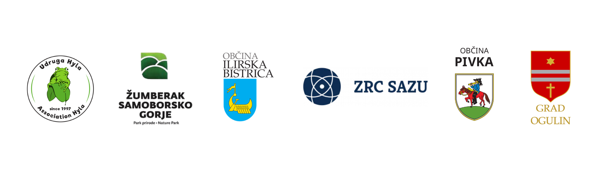 logotipovi projektnih partnera projekta Resilio (Interreg SI-HR)